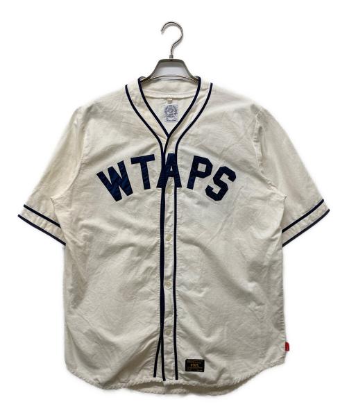 WTAPS（ダブルタップス）WTAPS (ダブルタップス) ベースボールシャツ ホワイト サイズ:XLの古着・服飾アイテム