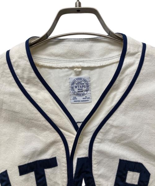 WTAPS（ダブルタップス）WTAPS (ダブルタップス) ベースボールシャツ ホワイト サイズ:XLの古着・服飾アイテム