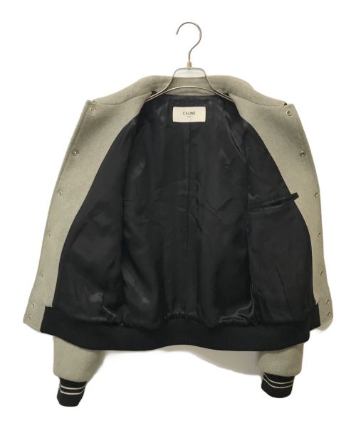 CELINE（セリーヌ）CELINE (セリーヌ) Cody De Franco コラボアンロックユアーファンタジーズテディジャケット グレー サイズ:SIZE 46の古着・服飾アイテム