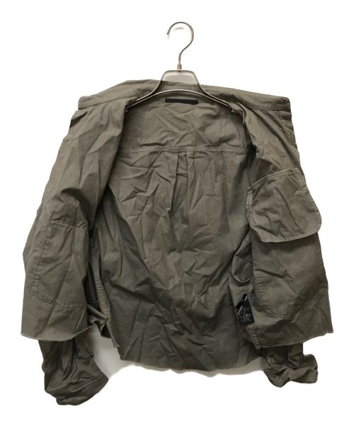 AP STUDIO（エーピーストゥディオ）AP STUDIO (エーピーストゥディオ) ミリタリークロップドシャツ グレー サイズ:SIZE Freeの古着・服飾アイテム