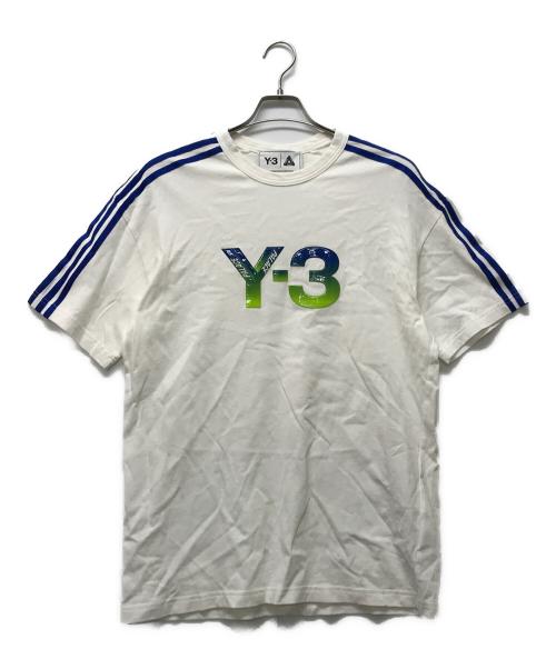 PALACE（パレス）PALACE (パレス) Y-3 (ワイスリー) コラボロゴTシャツ ホワイト サイズ:SIZE Mの古着・服飾アイテム