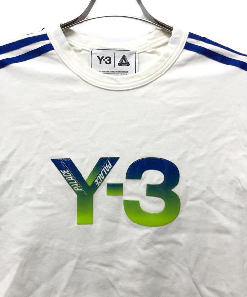 PALACE（パレス）PALACE (パレス) Y-3 (ワイスリー) コラボロゴTシャツ ホワイト サイズ:SIZE Mの古着・服飾アイテム