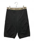 GUCCIグッチ）の古着「サイクリングショーツ レギンスパンツ」｜ブラック