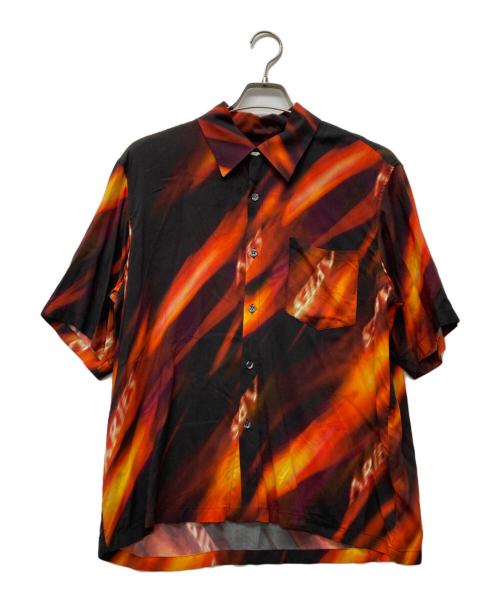 ARIES（アリーズ）ARIES (アリーズ) 総柄シャツ ブラック×レッド サイズ:不明の古着・服飾アイテム