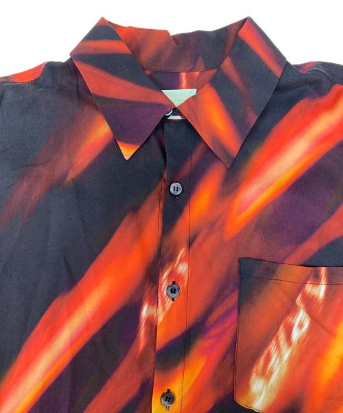 ARIES（アリーズ）ARIES (アリーズ) 総柄シャツ ブラック×レッド サイズ:不明の古着・服飾アイテム