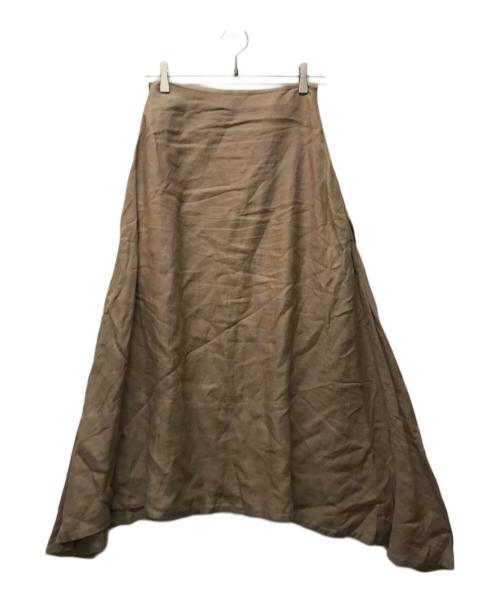 MADISON BLUE（マディソンブルー）MADISON BLUE (マディソンブルー) リネンツイルモレットフレアスカート ベージュ サイズ:00の古着・服飾アイテム