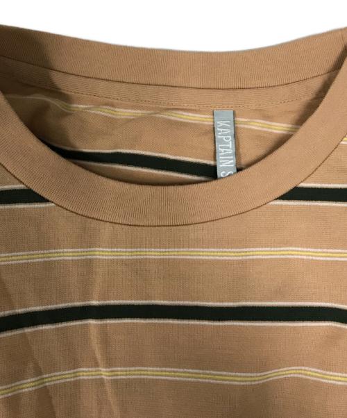 KAPTAIN SUNSHINE（キャプテンサンシャイン）KAPTAIN SUNSHINE (キャプテンサンシャイン) Hard Twisted Border Jersey S S Tee オレンジ サイズ:38の古着・服飾アイテム