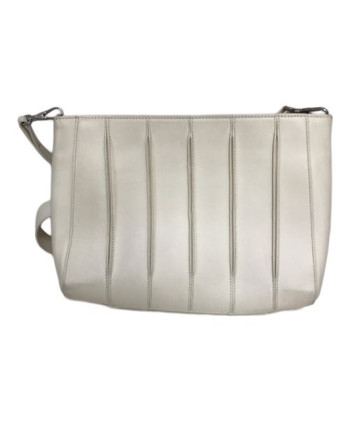 MaxMara（マックスマーラ）MaxMara (マックスマーラ) RENZO PIANO BUILDING WORKSHOP ホイットニー レザーショルダーバッグ ベージュの古着・服飾アイテム