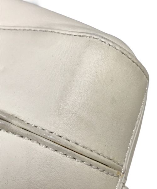 MaxMara（マックスマーラ）MaxMara (マックスマーラ) RENZO PIANO BUILDING WORKSHOP ホイットニー レザーショルダーバッグ ベージュの古着・服飾アイテム