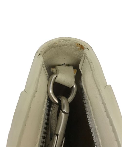 MaxMara（マックスマーラ）MaxMara (マックスマーラ) RENZO PIANO BUILDING WORKSHOP ホイットニー レザーショルダーバッグ ベージュの古着・服飾アイテム