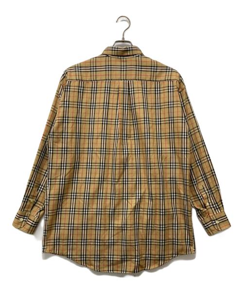 Burberry's（バーバリー）Burberry's (バーバリーズ) ノバチェックシャツ/90’ｓ ベージュ サイズ:Lの古着・服飾アイテム