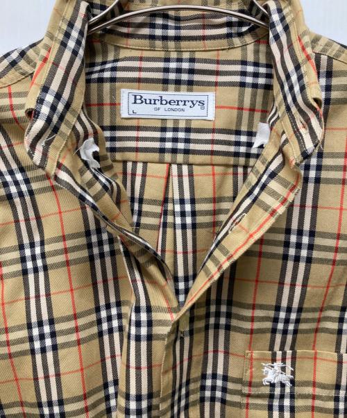 Burberry's（バーバリー）Burberry's (バーバリーズ) ノバチェックシャツ/90’ｓ ベージュ サイズ:Lの古着・服飾アイテム