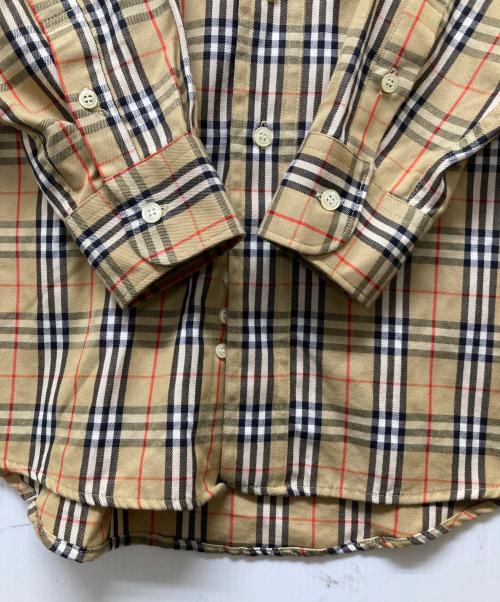 Burberry's（バーバリー）Burberry's (バーバリーズ) ノバチェックシャツ/90’ｓ ベージュ サイズ:Lの古着・服飾アイテム