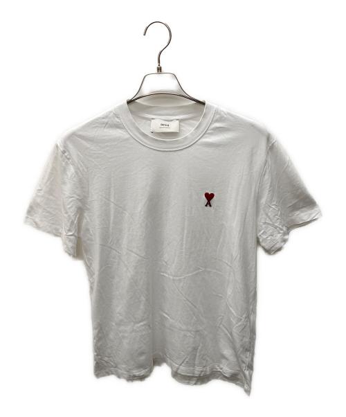 AMIPARIS（アミパリス）AMIPARIS (アミパリス) ハート刺繍Tシャツ ホワイト サイズ:Ｍの古着・服飾アイテム