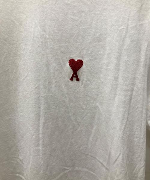 AMIPARIS（アミパリス）AMIPARIS (アミパリス) ハート刺繍Tシャツ ホワイト サイズ:Ｍの古着・服飾アイテム