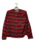 GIVENCHY NOUVELLE BOUTIQUE（ジバンシィ・ヌーベル・ブティック）の古着「総柄ウールノーカラージャケット」｜レッド