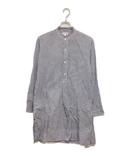 Engineered Garments（エンジニアドガーメンツ）Engineered Garments (エンジニアド ガーメンツ) ストライプロングプルオーバーシャツ スカイブルー サイズ:Sの古着・服飾アイテム
