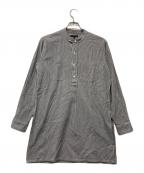 Engineered Garmentsエンジニアドガーメンツ）の古着「ヘアラインストライプロングシャツ」｜グレー