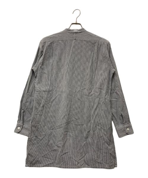 Engineered Garments（エンジニアドガーメンツ）Engineered Garments (エンジニアードガーメンツ) ヘアラインストライプロングシャツ グレー サイズ:SIZE Sの古着・服飾アイテム