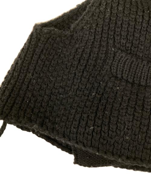 BED J.W. FORD（ベッドフォード）BED J.W. FORD (ベッドフォード) バラクラバ ニットベスト ブラック サイズ:SIZE 1の古着・服飾アイテム