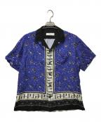 TOGA VIRILISトーガ ビリリース）の古着「シャツ」｜ブルー×ブラック