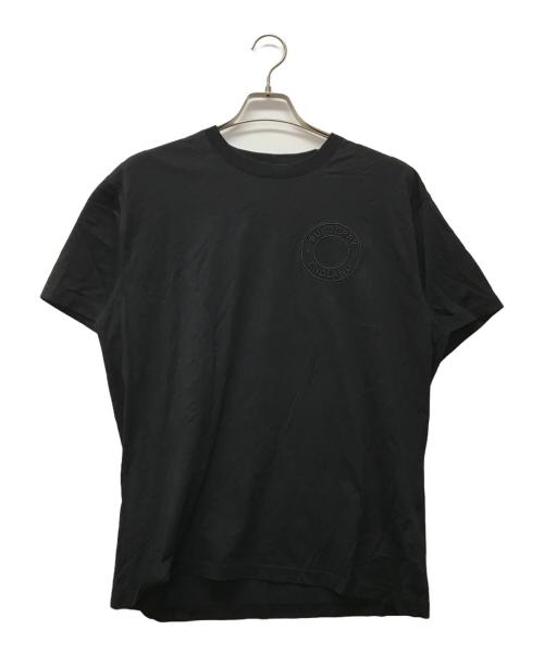 BURBERRY LONDON（バーバリーロンドン）BURBERRY LONDON (バーバリーロンドン) RONIN サークルロゴ 刺繍 半袖Tシャツ ブラック サイズ:Ｓの古着・服飾アイテム