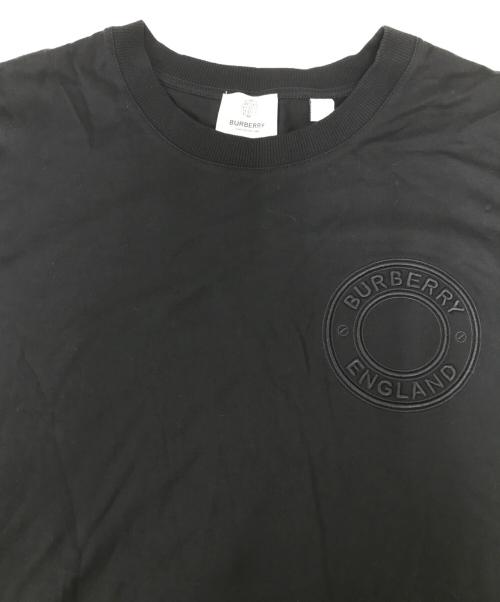 BURBERRY LONDON（バーバリーロンドン）BURBERRY LONDON (バーバリーロンドン) RONIN サークルロゴ 刺繍 半袖Tシャツ ブラック サイズ:Ｓの古着・服飾アイテム