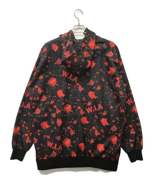 W.I.A（ダブルアイエー）W.I.A (ダブルアイエー) HORROR HOODIE レッド×ブラック サイズ:SIZE Freeの古着・服飾アイテム