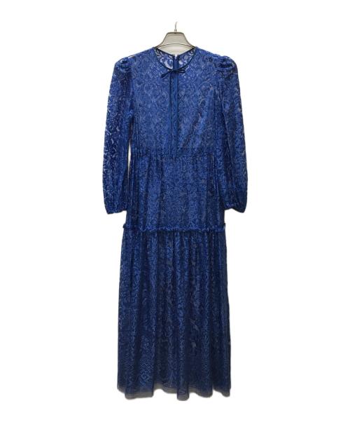 CORCOVADO（コルコバード）CORCOVADO (コルコバード) 総レースワンピース ブルー サイズ:Sの古着・服飾アイテム