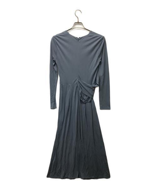 CORCOVADO（コルコバード）CORCOVADO (コルコバード) ソリッドクロスロングスリーブドレス ブルー サイズ:SIZE Sの古着・服飾アイテム
