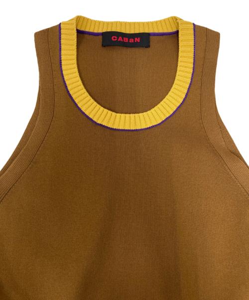 CABAN（キャバン）CABaN (キャバン) コットンポリエステル トリコロールプルオーバー ブラウン サイズ:SIZE Freeの古着・服飾アイテム