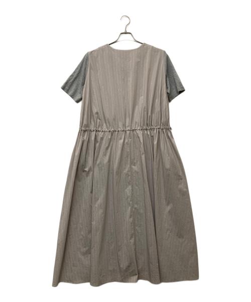 ADORE（アドーア）ADORE (アドーア) バックストライプジャージーワンピース グレー サイズ:38の古着・服飾アイテム