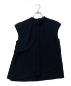 ADOREアドーア）の古着「ドライタッチジョーゼットブラウス」｜ブラック