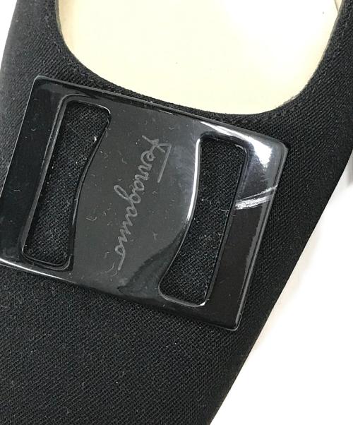 Salvatore Ferragamo（サルヴァトーレ フェラガモ）Salvatore Ferragamo (サルヴァトーレ フェラガモ) ヴァラデザインミュール ブラック サイズ:SIZE6Dの古着・服飾アイテム