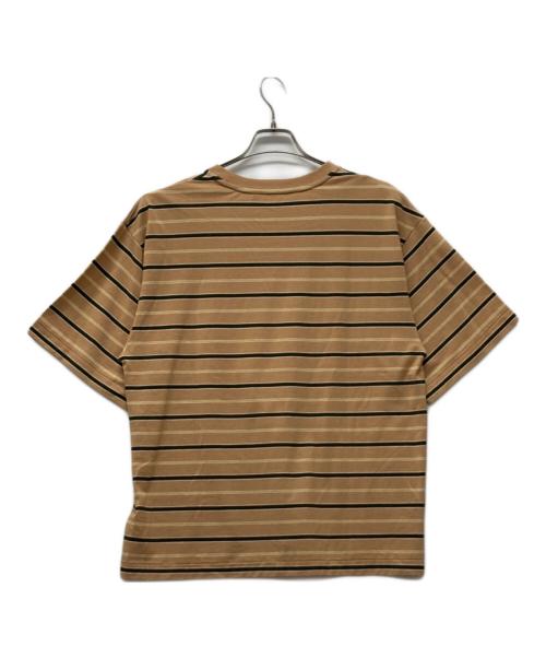 KAPTAIN SUNSHINE（キャプテンサンシャイン）KAPTAIN SUNSHINE (キャプテンサンシャイン) Hard Twisted Border Jersey S S Tee オレンジ サイズ:Ｍの古着・服飾アイテム