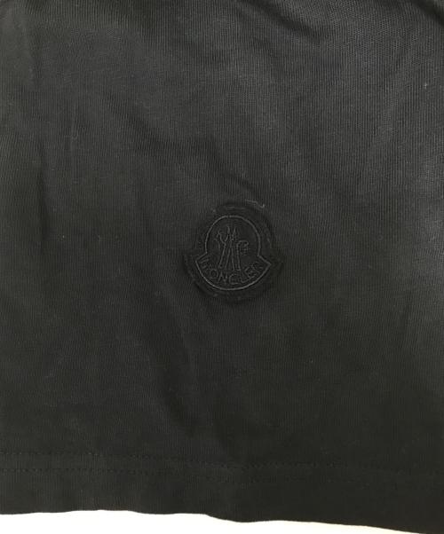 MONCLER（モンクレール）MONCLER (モンクレール) ロゴプリントTシャツ ブラック サイズ:Ｌの古着・服飾アイテム