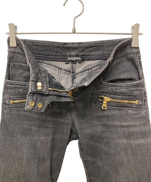BALMAIN（バルマン）BALMAIN (バルマン) バイカーデニム ブラック サイズ:34の古着・服飾アイテム