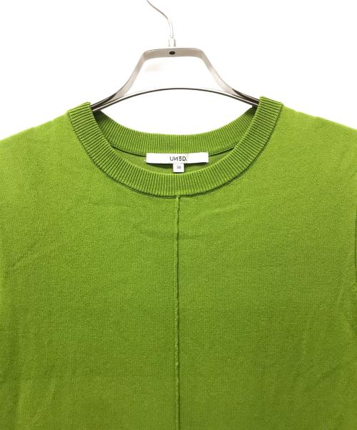 UN3D.（アンスリード）UN3D. (アンスリード) レーヨン混ニットワンピース グリーン サイズ:	SIZE 38の古着・服飾アイテム