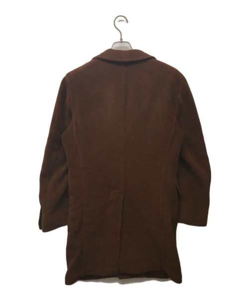 Errico Formicola（エリコフォルミコラ）Errico Formicola (エリコフォルミコラ) ウール・アルパカ チェスターコート ブラウン サイズ:46の古着・服飾アイテム