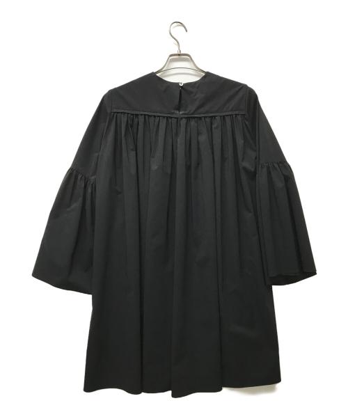 Whim Gazette（ウィムガゼット）Whim Gazette (ウィムガゼット) タフタギャザーチュニック ブラック サイズ:	SIZE Freeの古着・服飾アイテム