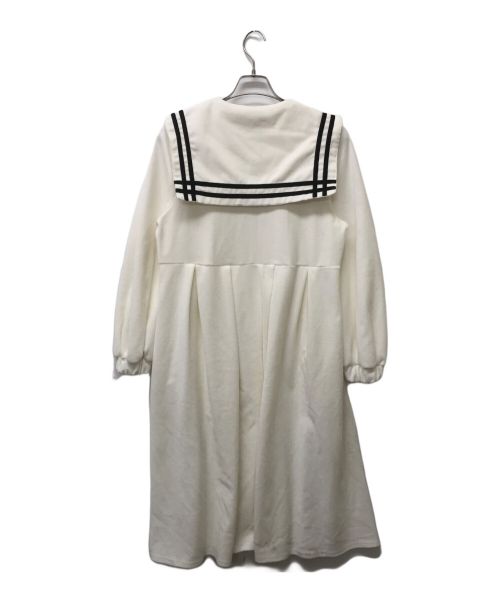 Candy Stripper（キャンディーストリッパー）Candy Stripper (キャンディーストリッパー) ジャガードセーラー襟コーデュロイワンピース ホワイト サイズ:2の古着・服飾アイテム