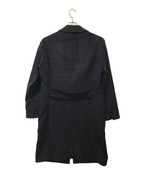 UNIVERSAL LANGUAGE（ユニバーサルランゲージ）UNIVERSAL LANGUAGE (ユニバーサルランゲージ) カシミヤブレンドウールビーバー チェスターフィールドコート ネイビー サイズ:SIZE Mの古着・服飾アイテム