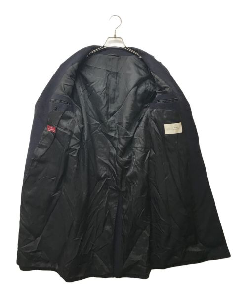 UNIVERSAL LANGUAGE（ユニバーサルランゲージ）UNIVERSAL LANGUAGE (ユニバーサルランゲージ) カシミヤブレンドウールビーバー チェスターフィールドコート ネイビー サイズ:SIZE Mの古着・服飾アイテム