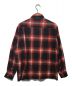 WACKO MARIA (ワコマリア) OMBRE CHECK OPEN COLLAR SHIRT L/S レッド×ブラック サイズ:Ｌ：23000円