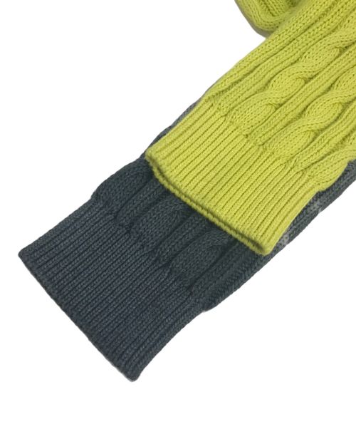 DIESEL（ディーゼル）DIESEL (ディーゼル) K-JONNY タイダイ カーディガン コットン グレー×イエロー サイズ:Lの古着・服飾アイテム