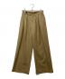 GALERIE VIE（ギャルリーヴィー）の古着「ウォッシャブルギャバジン タックワイドパンツ」｜ベージュ
