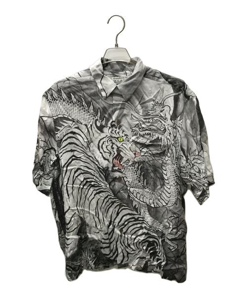 WACKO MARIA（ワコマリア）WACKO MARIA (ワコマリア) TIM LEHI (ティム リーハイ) コラボアロハシャツ グレー サイズ:Lの古着・服飾アイテム