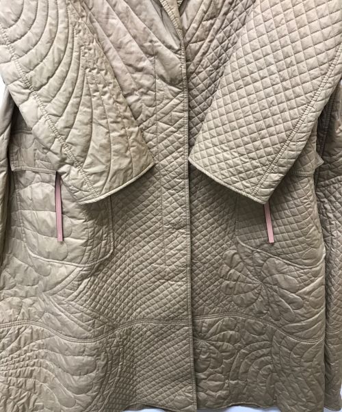 MONCLER（モンクレール）MONCLER　 (モンクレール) J.W.ANDERSON (ジェイダブリューアンダーソン) PENBRYN QUILTED COTTON LONG COAT ベージュ サイズ:1の古着・服飾アイテム