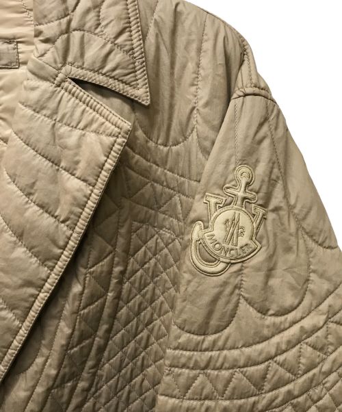 MONCLER（モンクレール）MONCLER　 (モンクレール) J.W.ANDERSON (ジェイダブリューアンダーソン) PENBRYN QUILTED COTTON LONG COAT ベージュ サイズ:1の古着・服飾アイテム