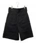 MARGARET HOWELL (マーガレットハウエル) リネンコットンツイルハーフパンツ ブラック サイズ:1：7000円